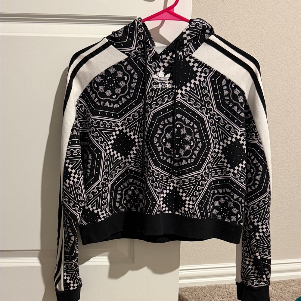 Adidas Monochrome Geometric Hoodie